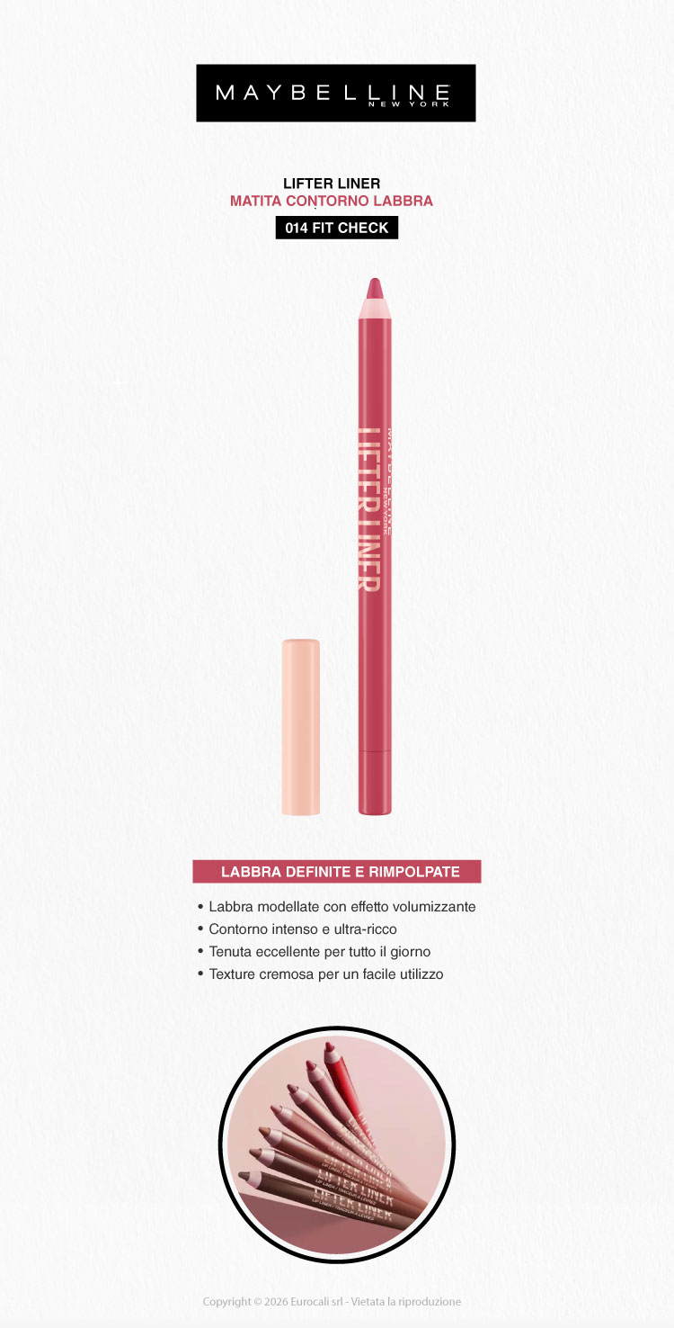 Maybelline New York Lifter Liner Matita Labbra 014 Fit Check