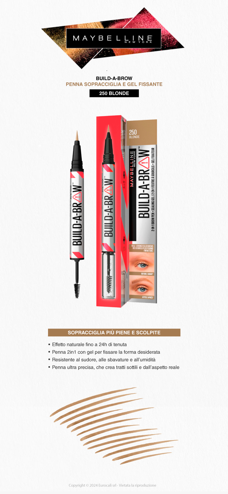 Maybelline New York Build-A-Brow 250 Blonde