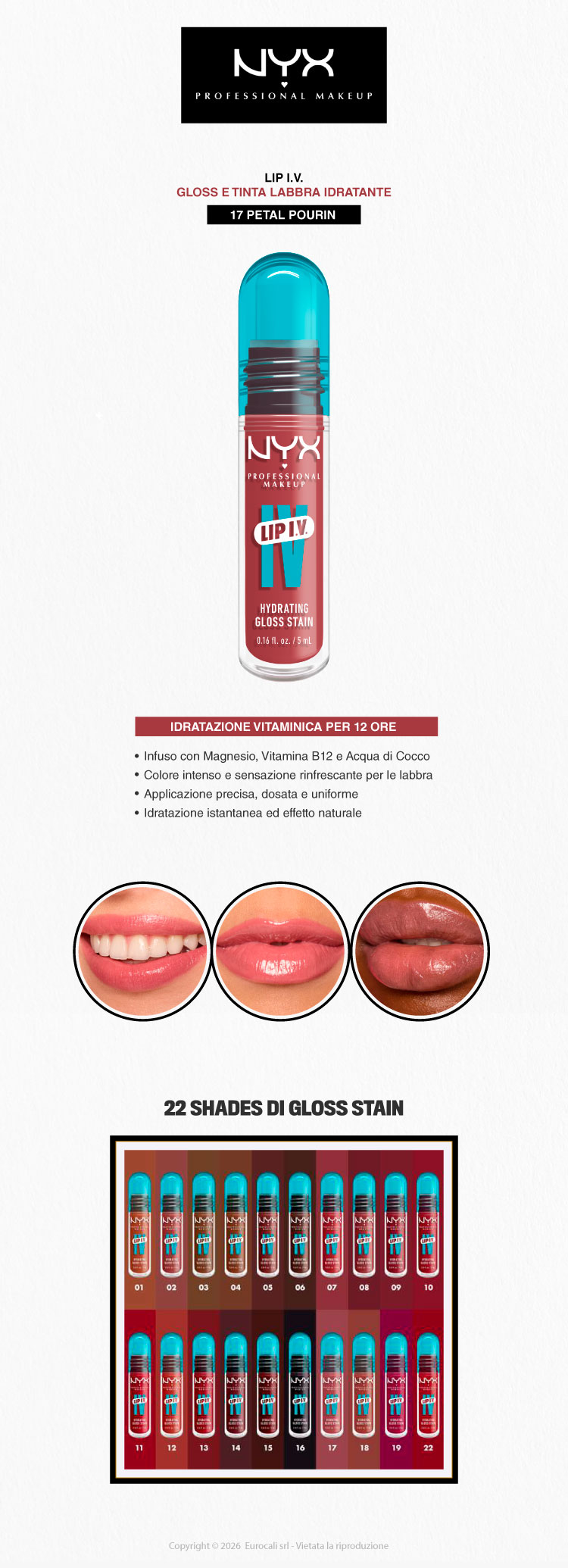 NYX Professional Makeup Lip I.V. Gloss Stain 5ml