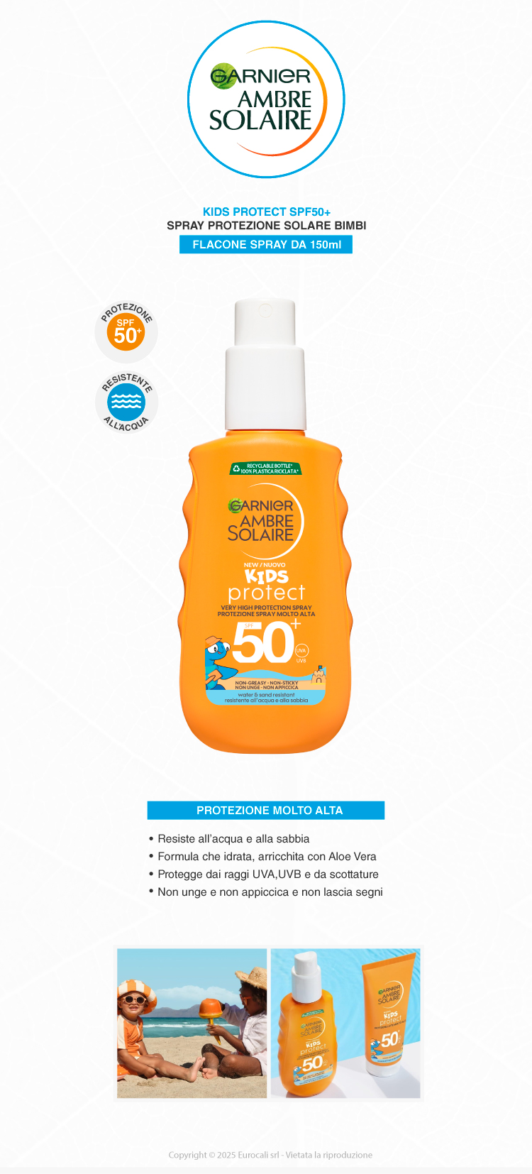 GarnieR Ambre Solaire Hydra Protect Kids SPF 50+