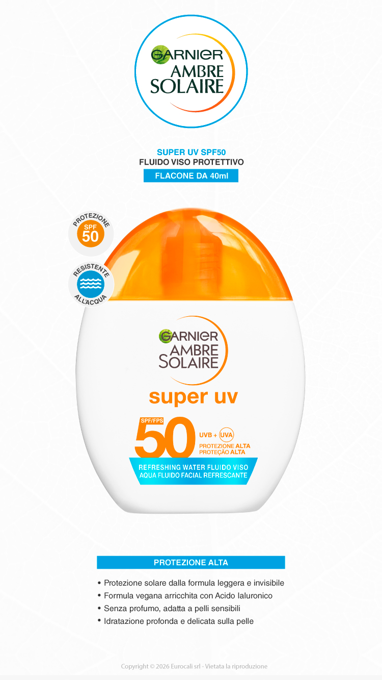 Garnier Ambre Solaire Fluido Viso Idratante
