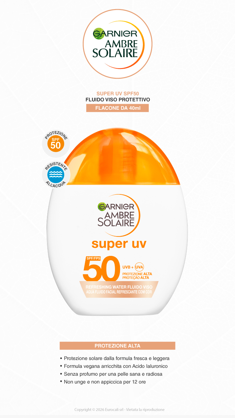 Garnier Ambre Solaire Fluido Viso Idratante