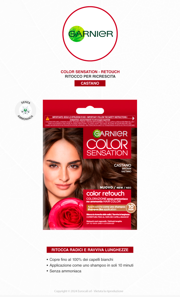 Garnier Color Sensation Color Retouch Tinta Capelli Castano