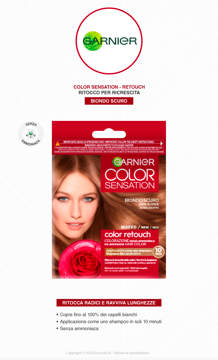 Garnier Color Sensation Color Retouch Tinta Capelli Biondo Scuro