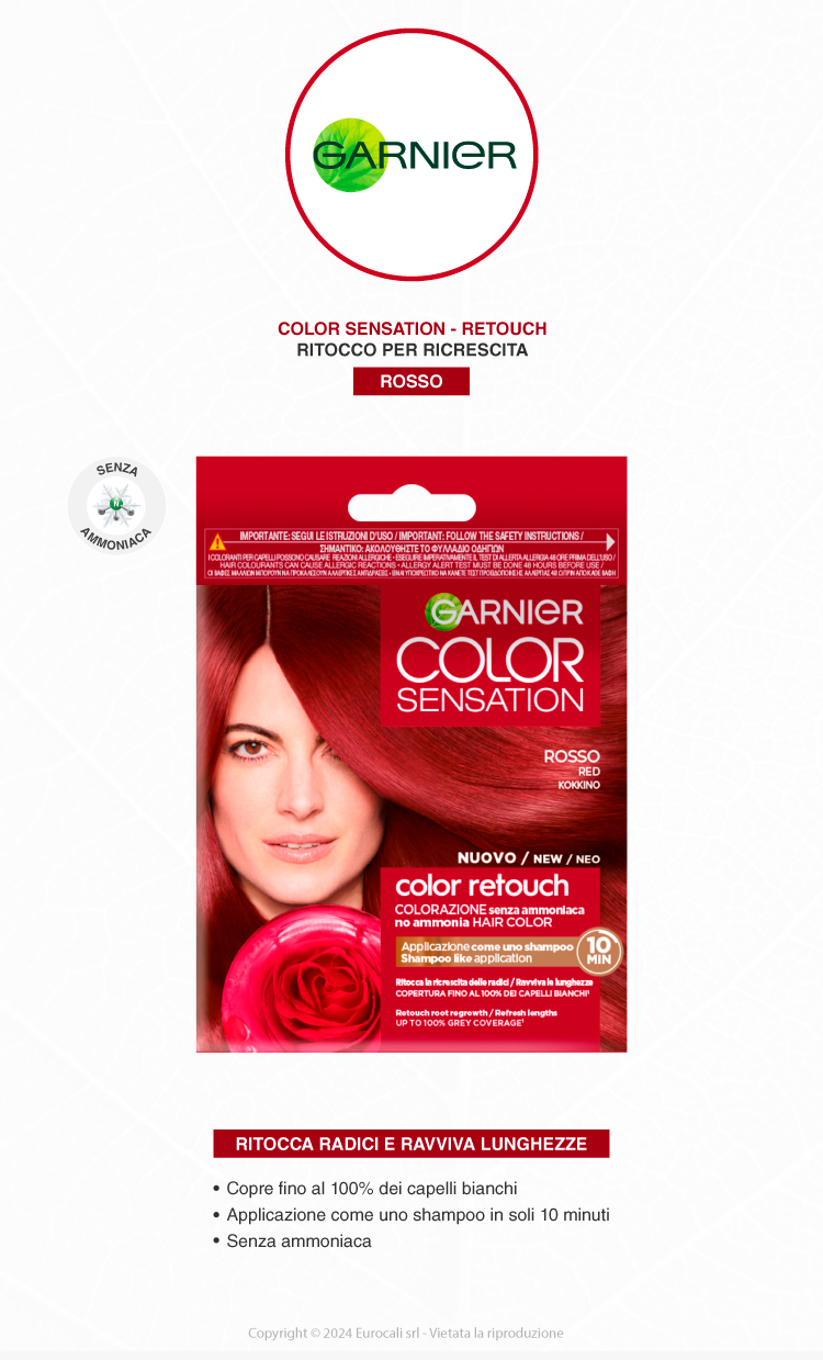 Garnier Color Sensation Color Retouch Tinta Capelli Rosso