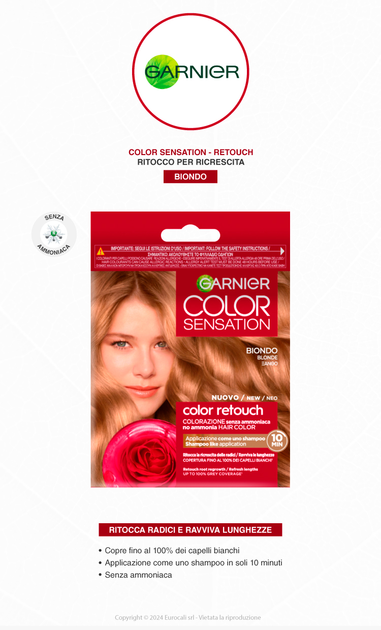 Garnier Color Sensation Color Retouch Tinta Capelli Biondo