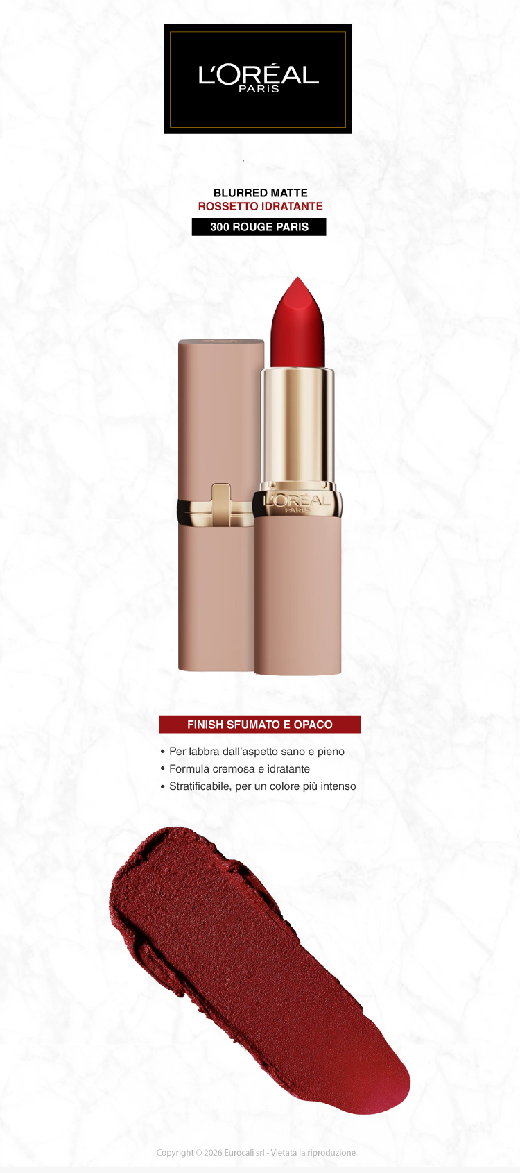 L'oreal Paris Color Riche Blurred Matte Rossetto