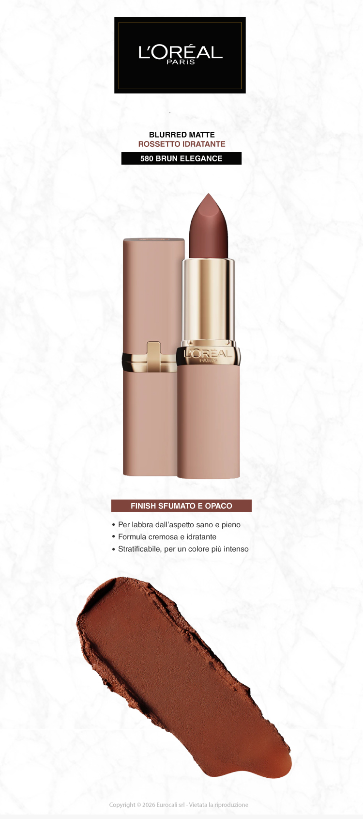 L'oreal Paris Color Riche Blurred Matte Rossetto