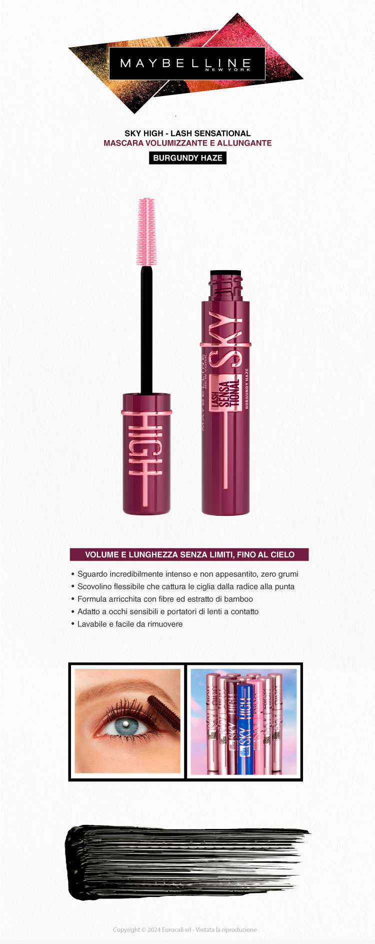 Maybelline New York Sky High Lash Sensational Mascara Burgundy