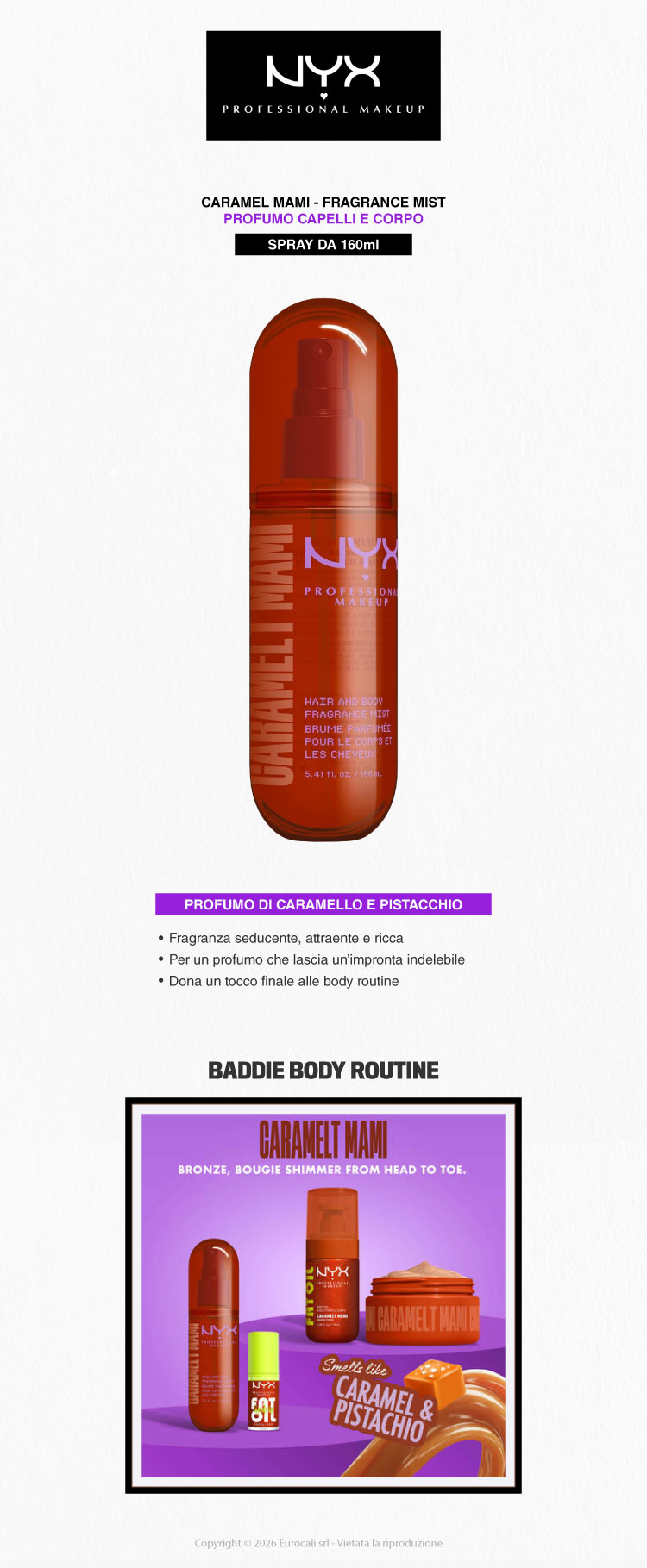 NYX Professional Makeup Spray Capelli e Corpo