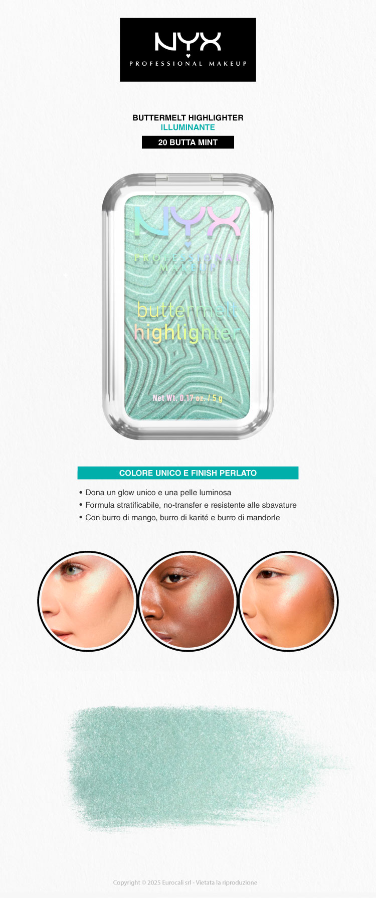 NYX professional cosmetics buttermelt highlighter