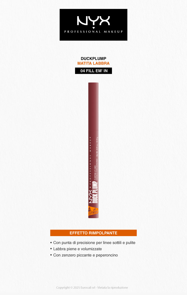 NYX professional cosmetics duck plump matita labbra