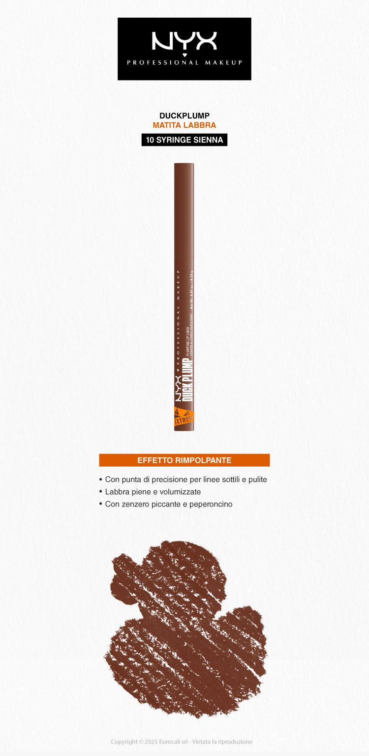 NYX professional cosmetics duck plump matita labbra