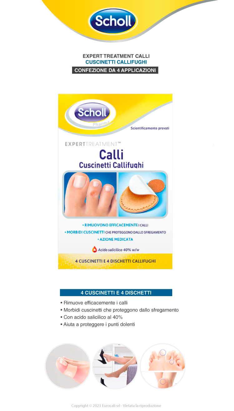 Scholl Pharma Expert Treatment Calli Cuscinetti Callifughi