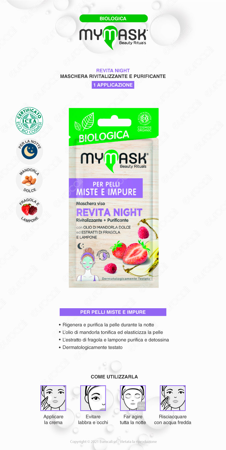 mymask Maschera biologica revita night