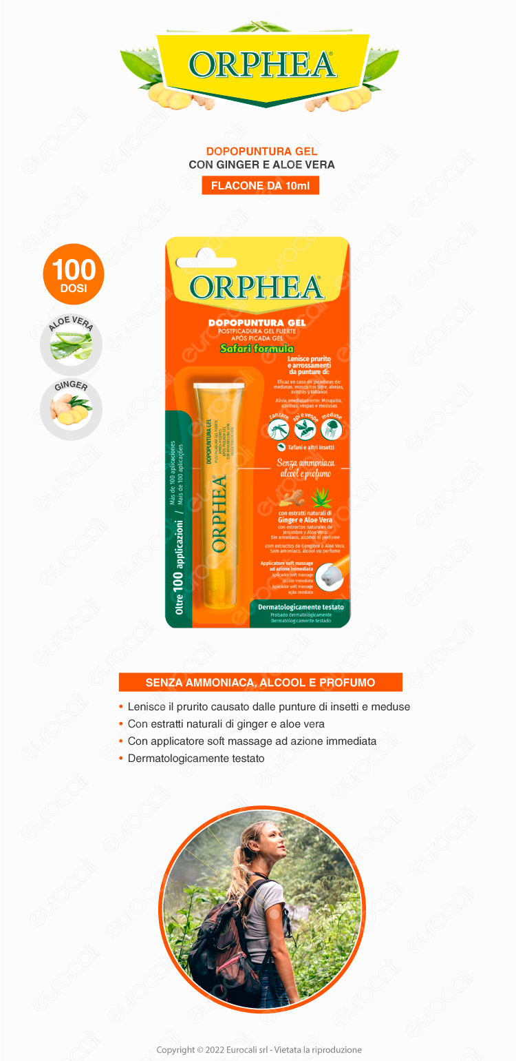 orphea dopopuntura gel safari formula inodore lenitivo 10ml