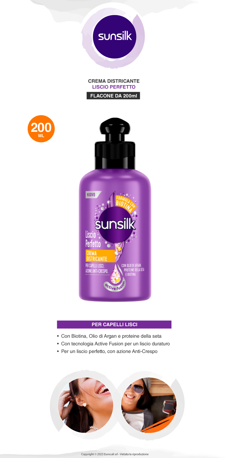 sunsilk crema districante capelli liscio perfetto 200ml