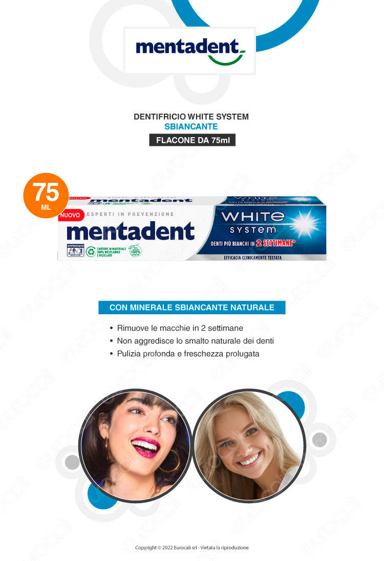 mentadent white now dentifricio