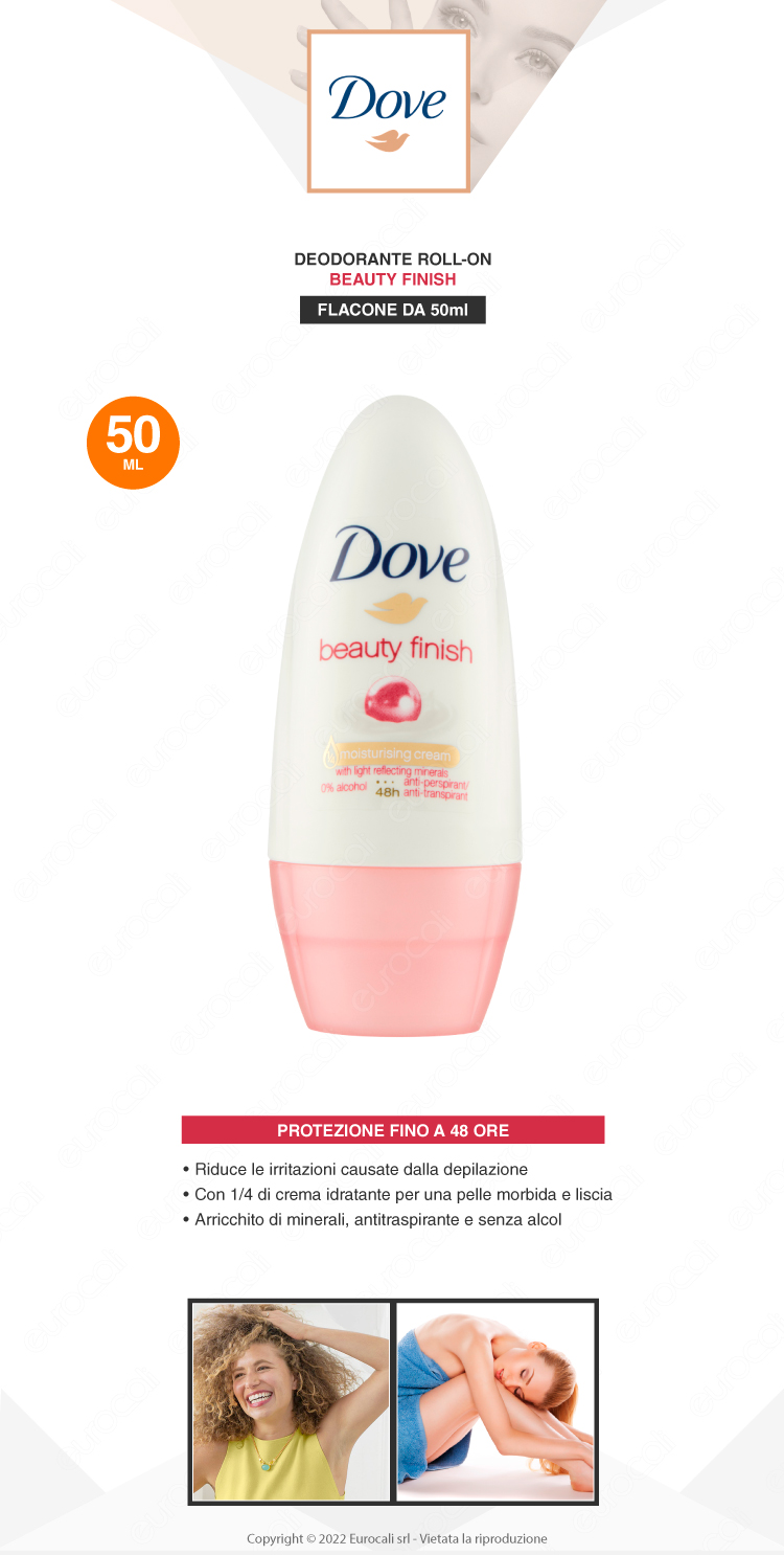 dove dedorante roll-on beauty finish 48h 50ml