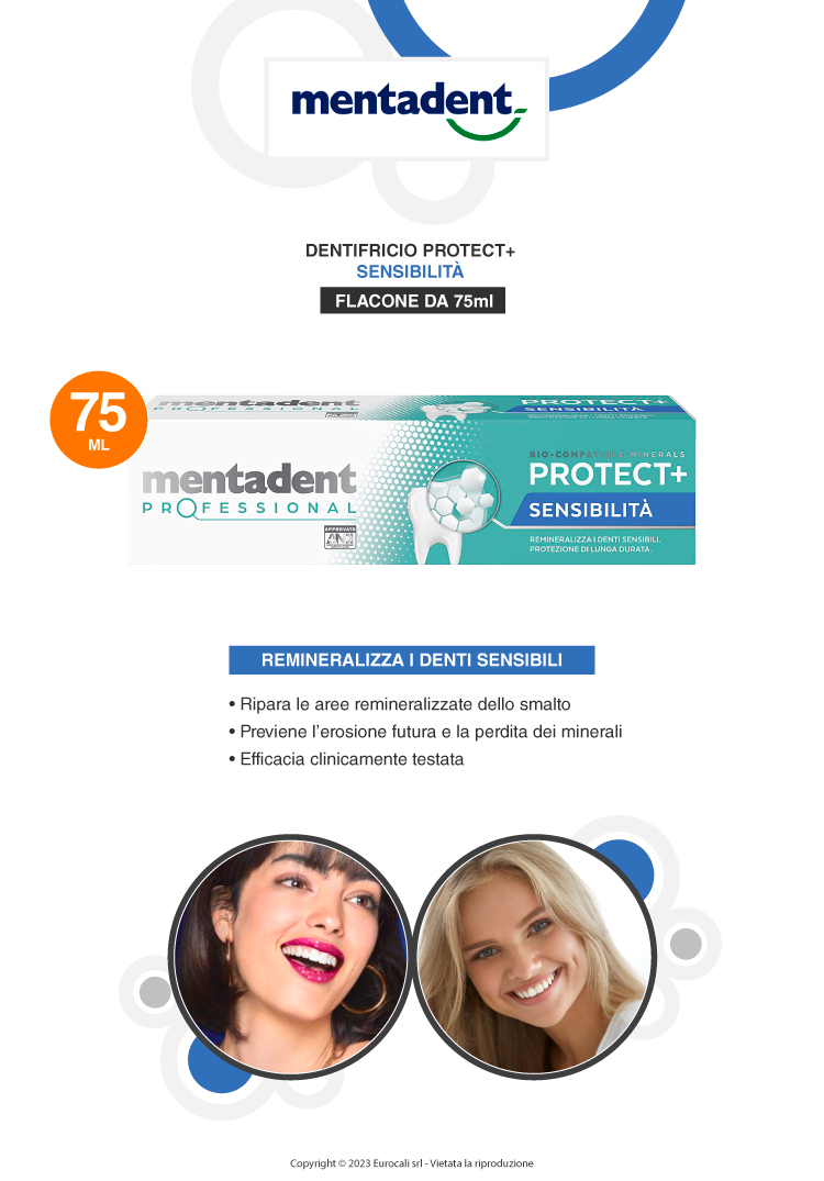 mentadent professional protect sensibilità dentifricio