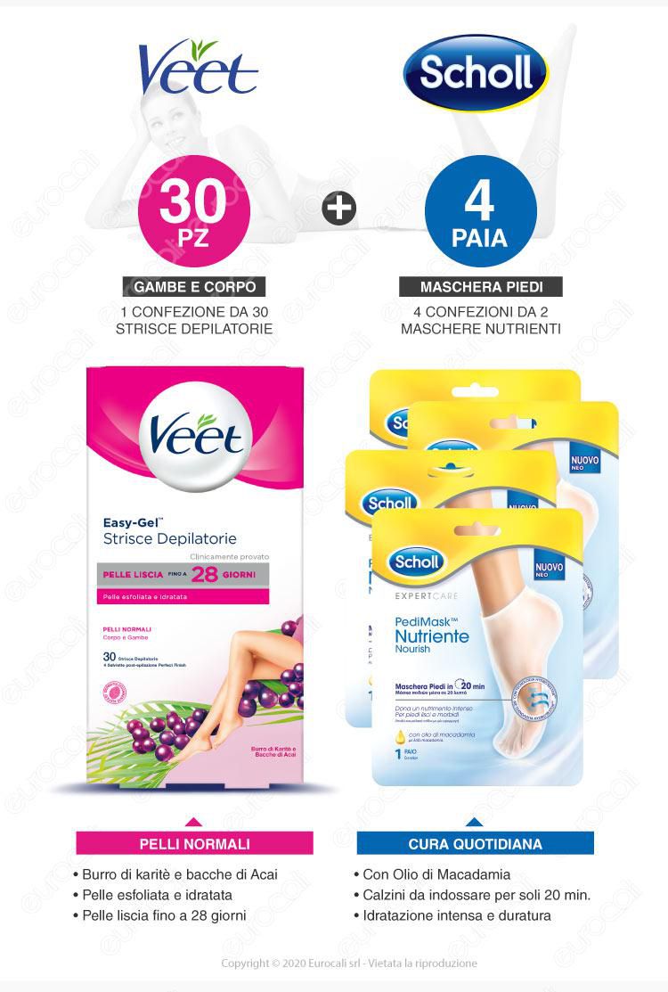 Veet strisce depilatorie pelli sensibili