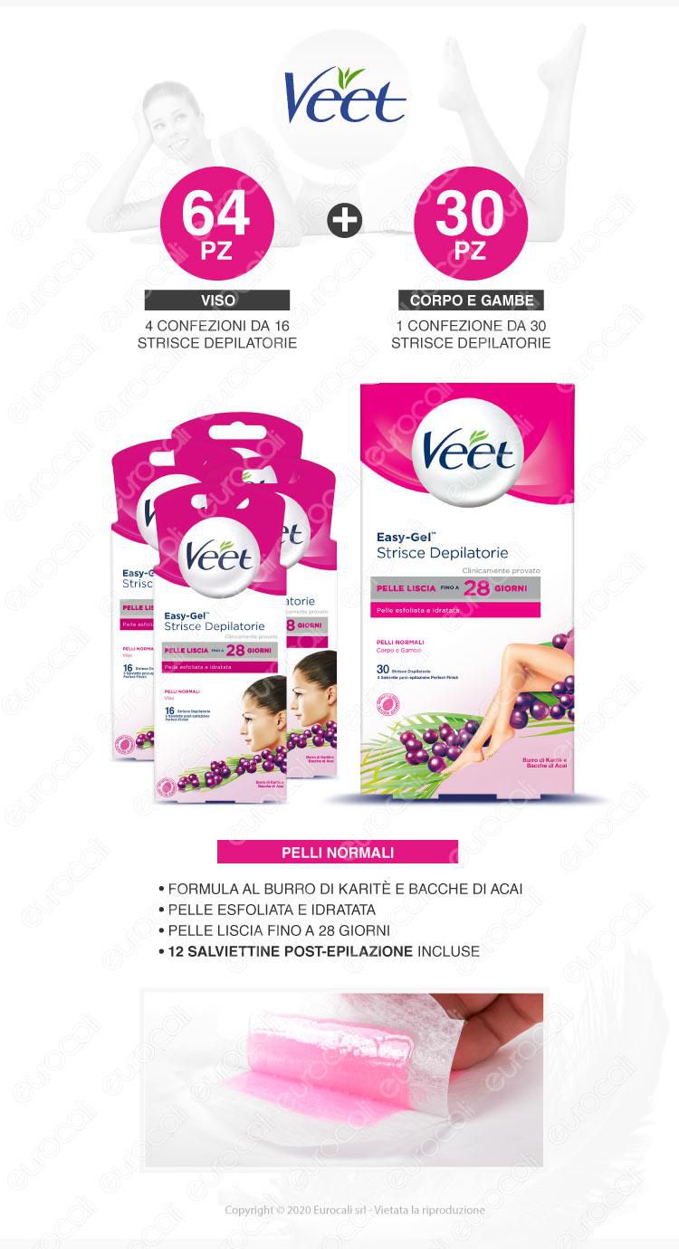Veet strisce depilatorie pelli sensibili