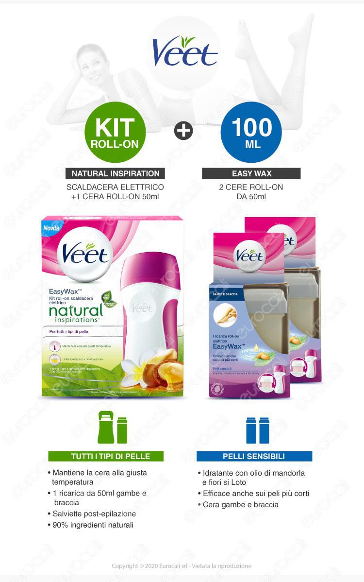 Veet strisce depilatorie pelli sensibili