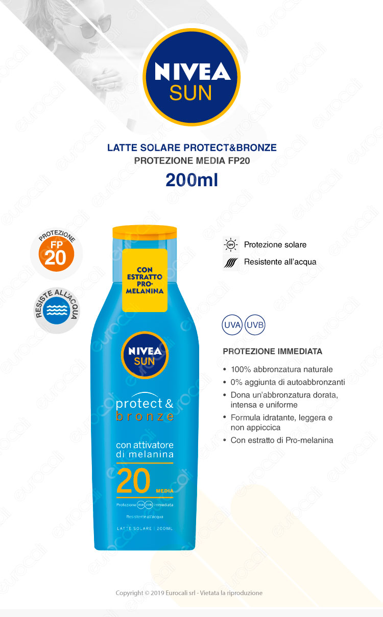 Nivea Latte Solare Protect & Bronze FP20