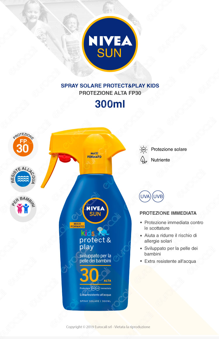 Nivea Spray Trigger Solare Kids FP30