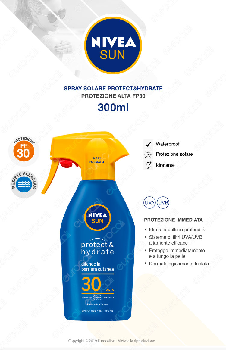 Nivea Latte Solare Protect & Hydrate FP30 Trigger