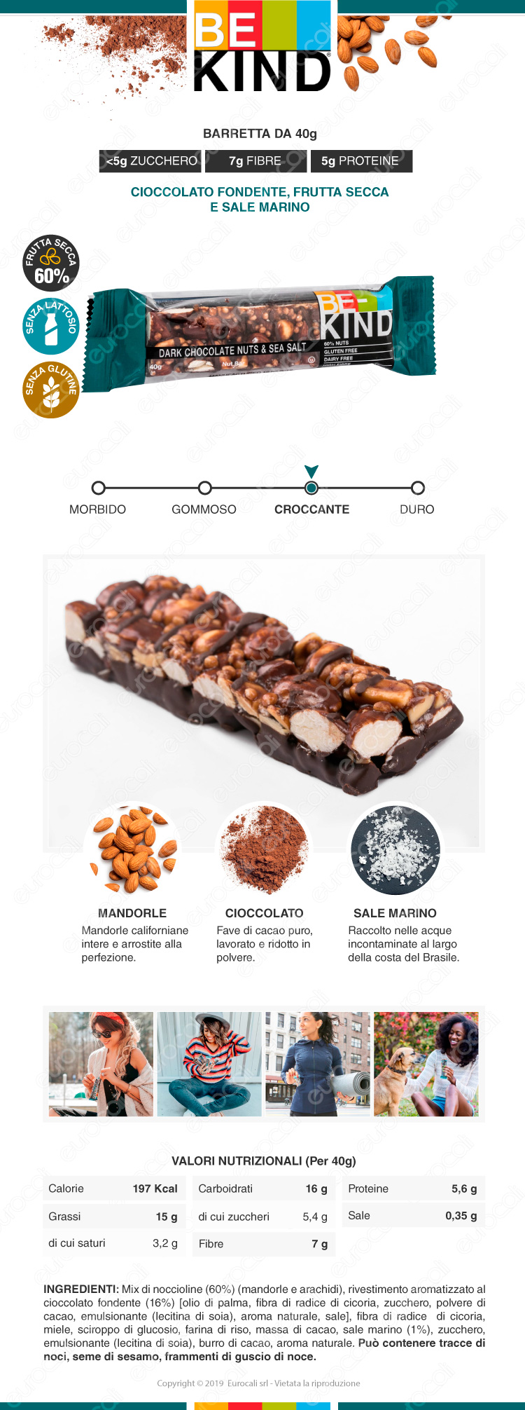 be kind barretta snack cioccolato fondente frutta secca e sale marino