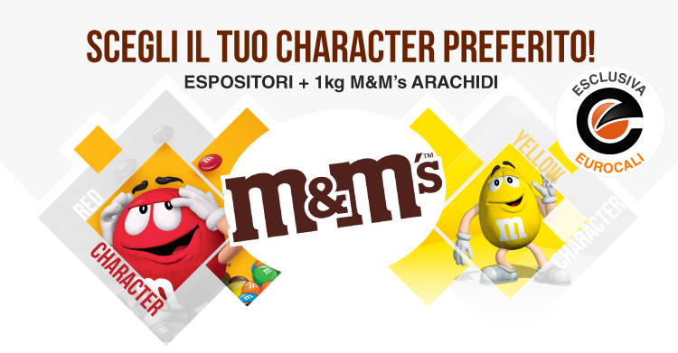 M&M's character espositore M&M's da 1 kg di arachidi