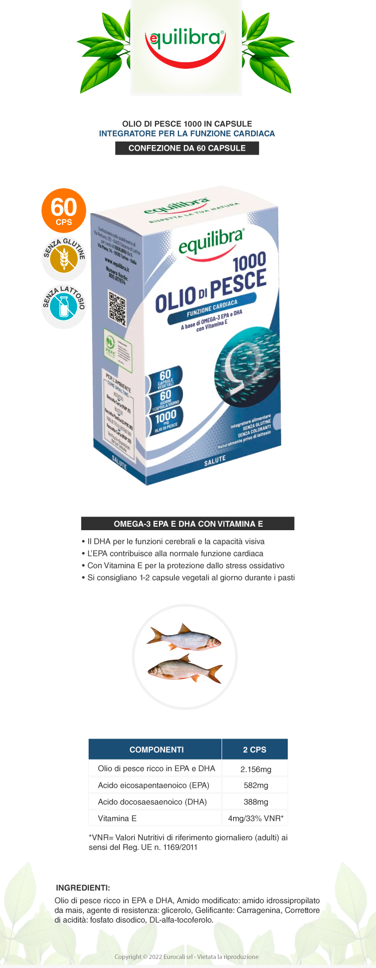 equilibra integratore olio di pesce 1000