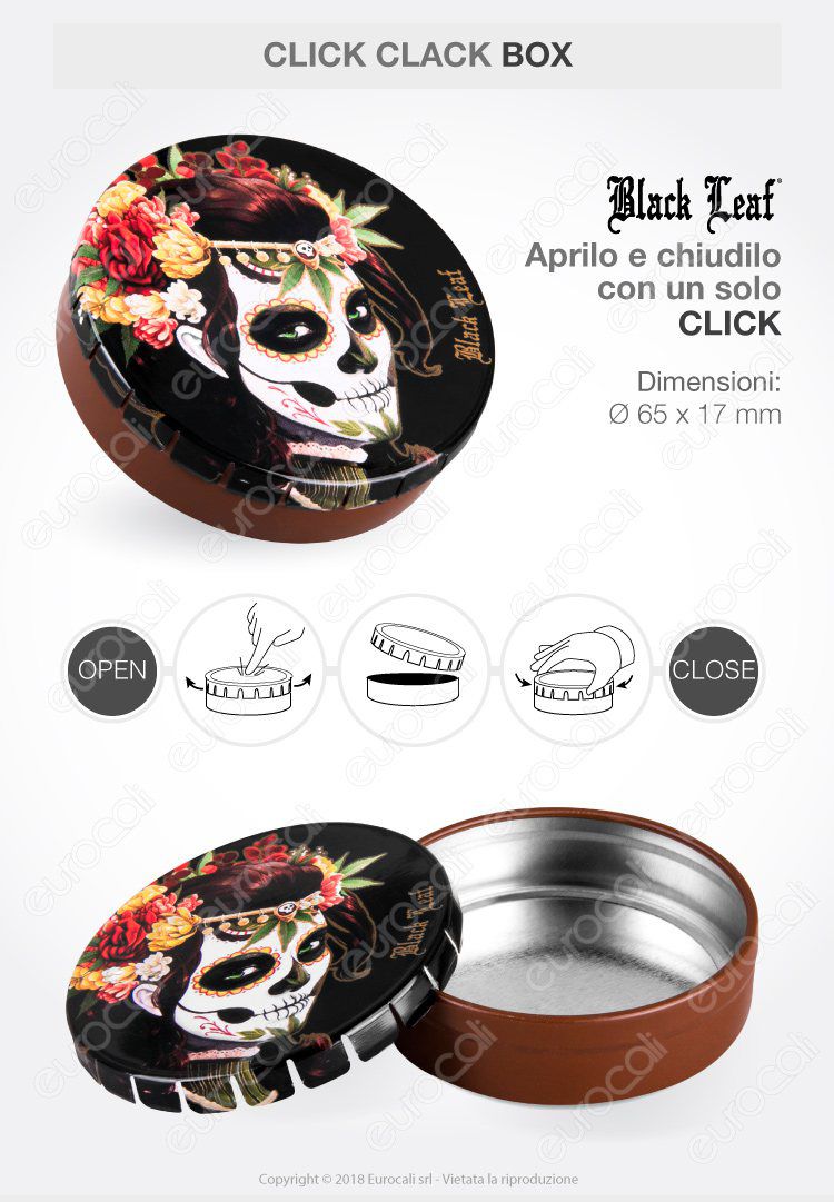 black leaf mexican skull