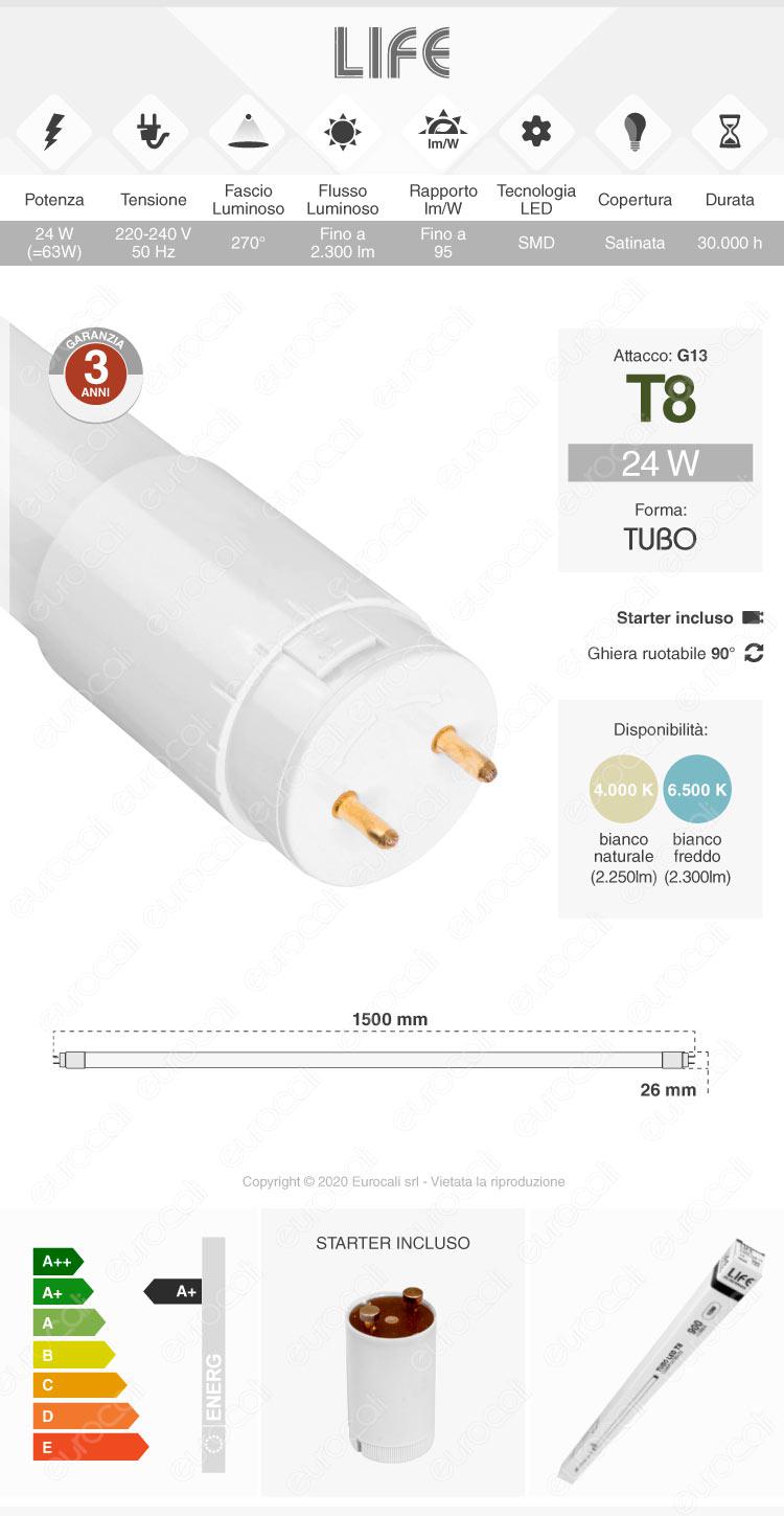 Tubo led t8 g13 life electronics