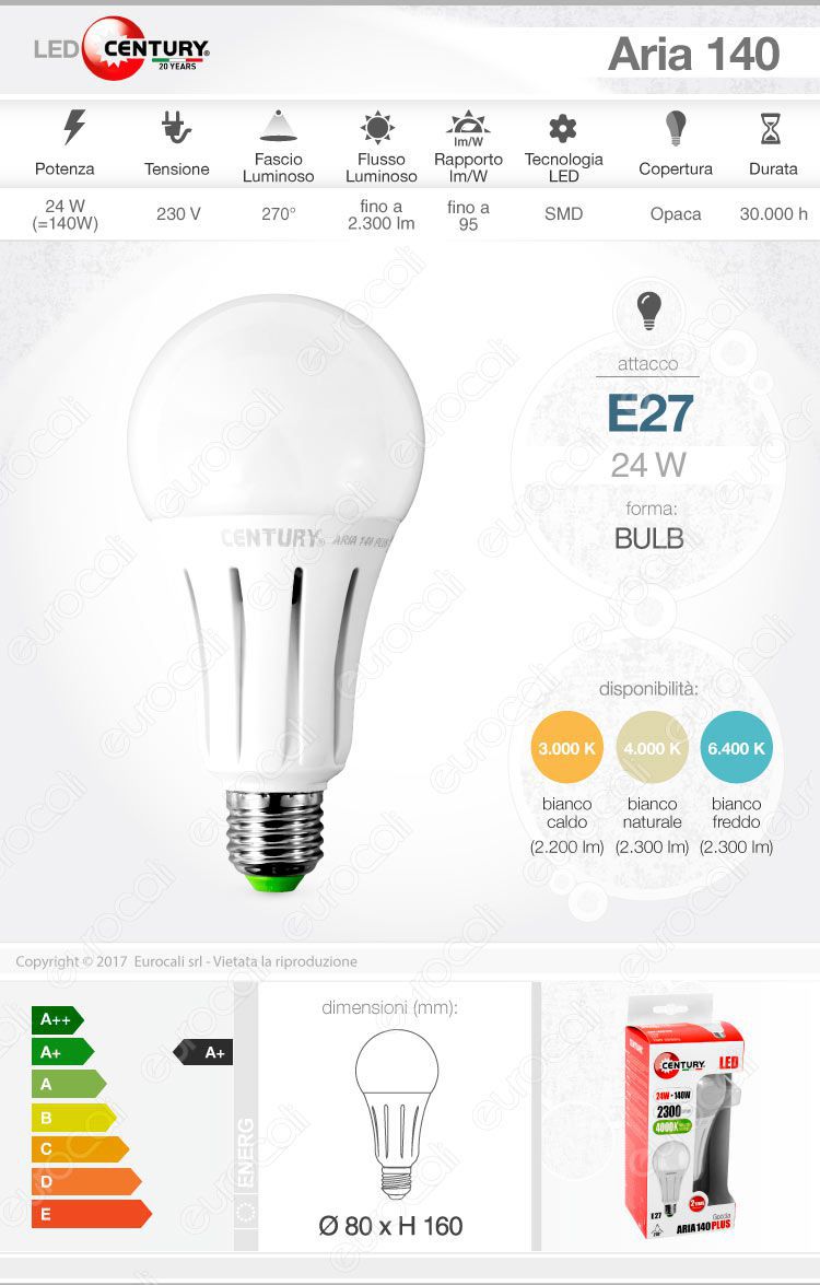 Century Lampadina LED E27