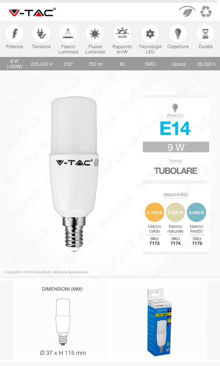 Lampadina LED V-Tac e14