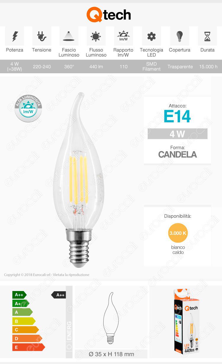 Duralamp Lampadina LED E27