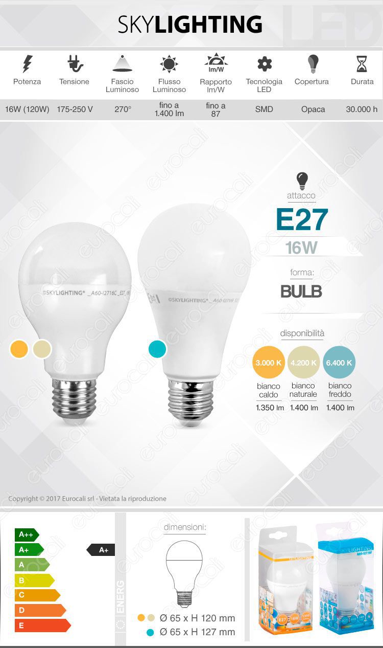 Lampadina LED SkyLighting E27