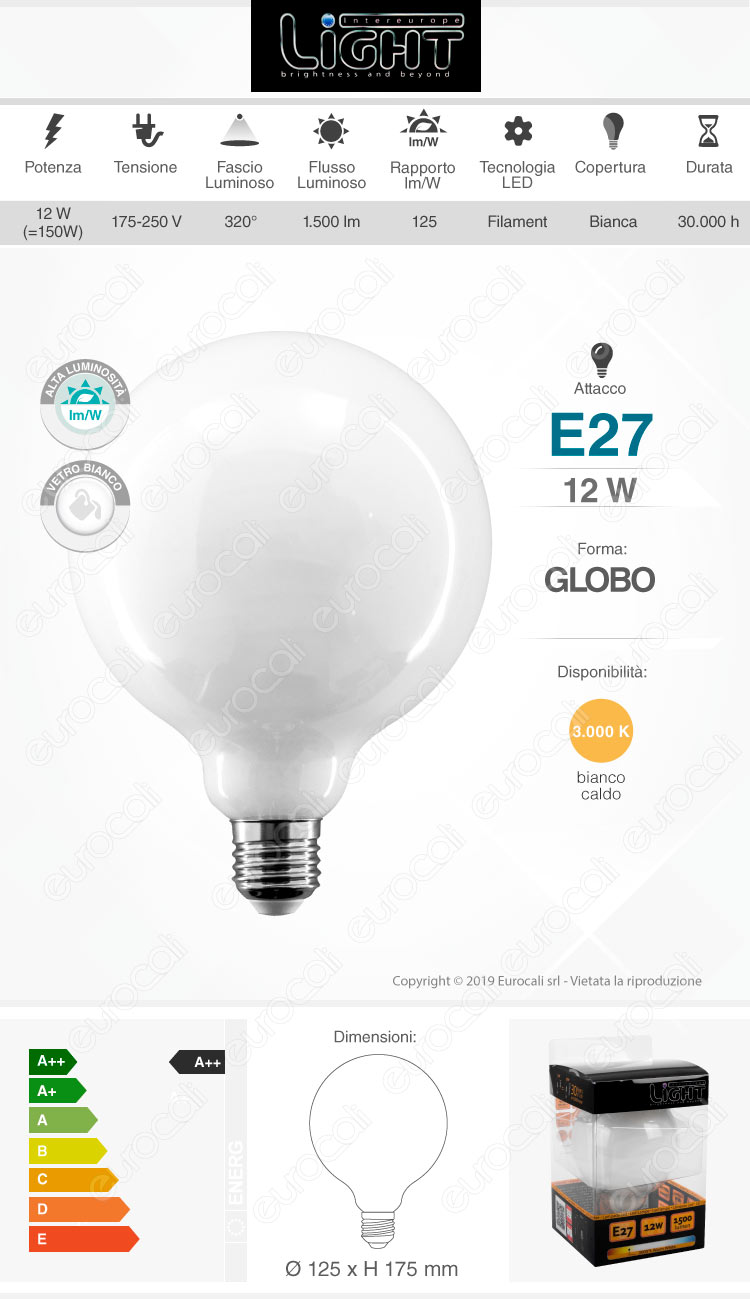 intereurope light Lampadina LED E27