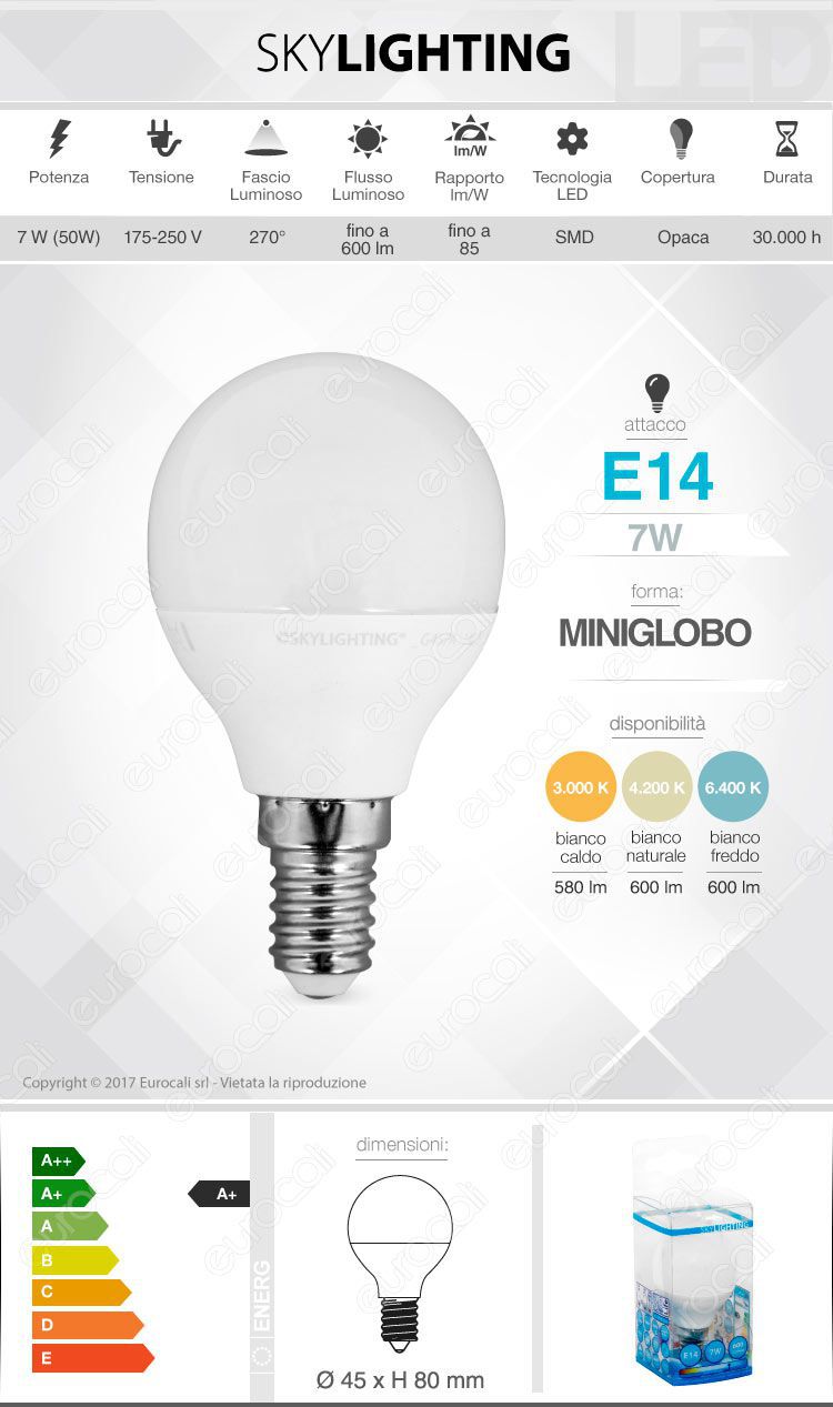 Lampadina LED SkyLighting E14