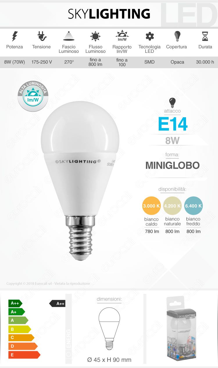 Lampadina LED SkyLighting E14