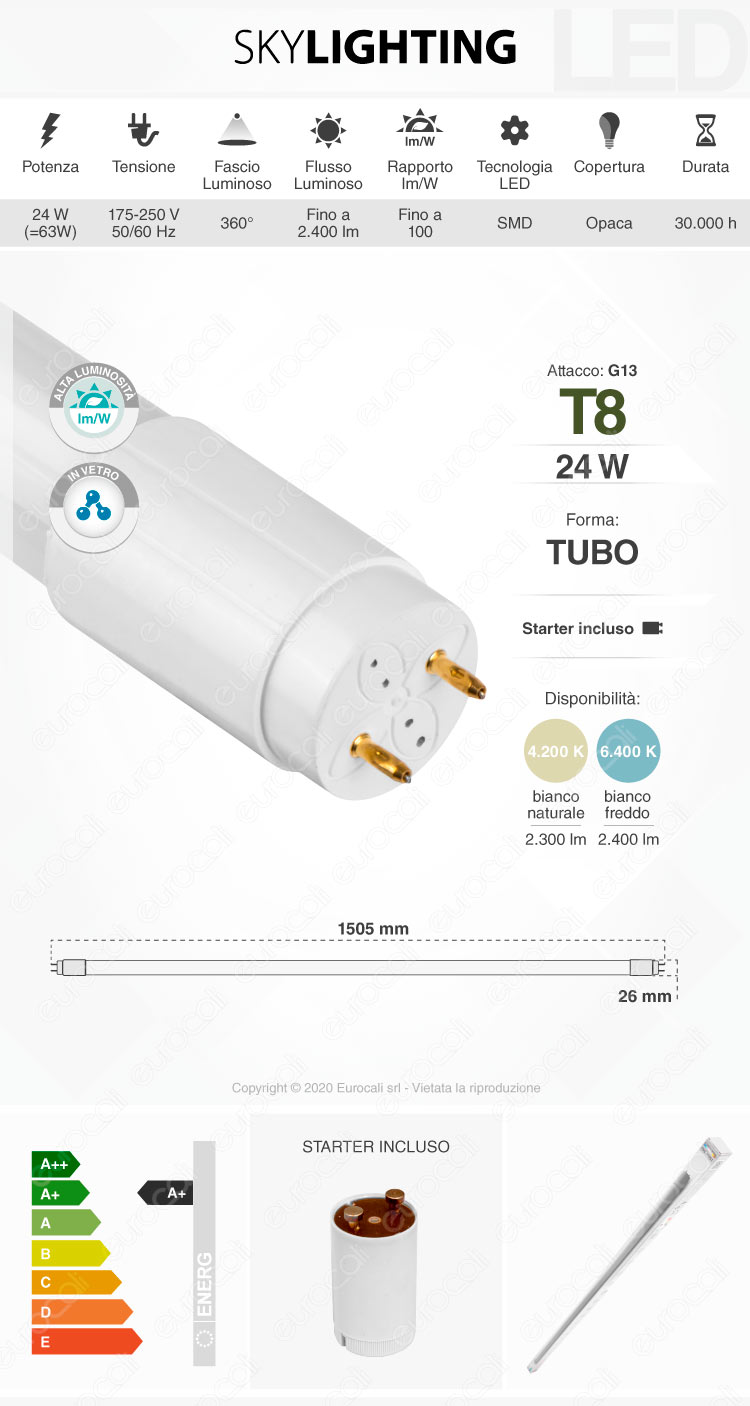 Tubo led t8 g13 skylighting