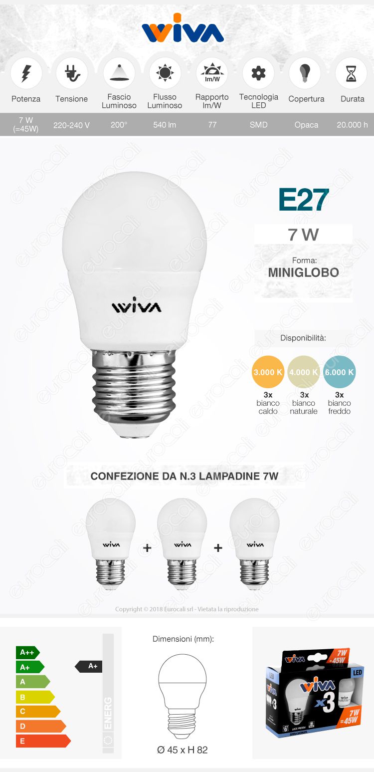 Wiva Lampadina LED E27