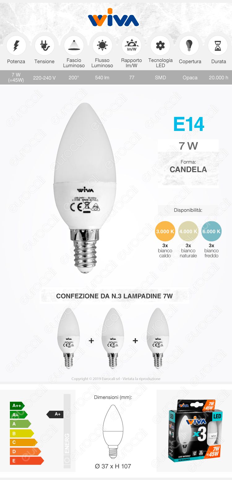 Wiva Lampadina LED E14