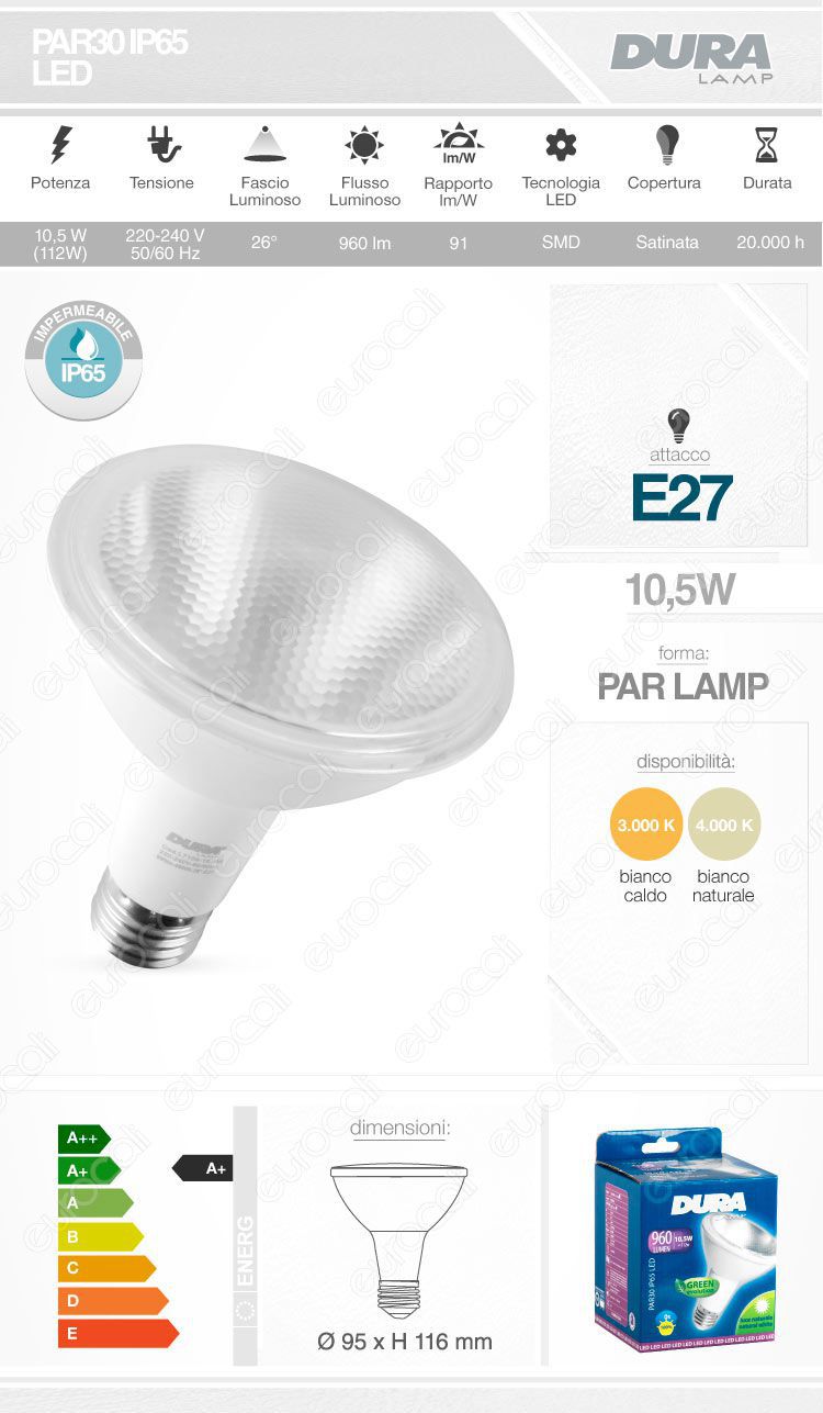Lampadina LED Duralamp E27