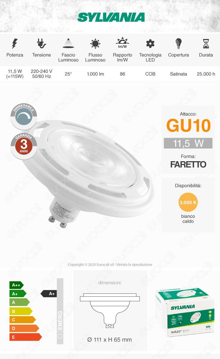 Lampadina LED Sylvania GU10