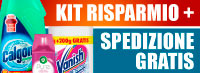 kit risparmio Finish, Calgon, Vanish, Napisan, Air Wick e Sole