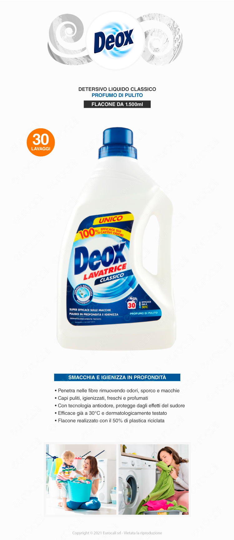 deox detersivo lavatrice classico