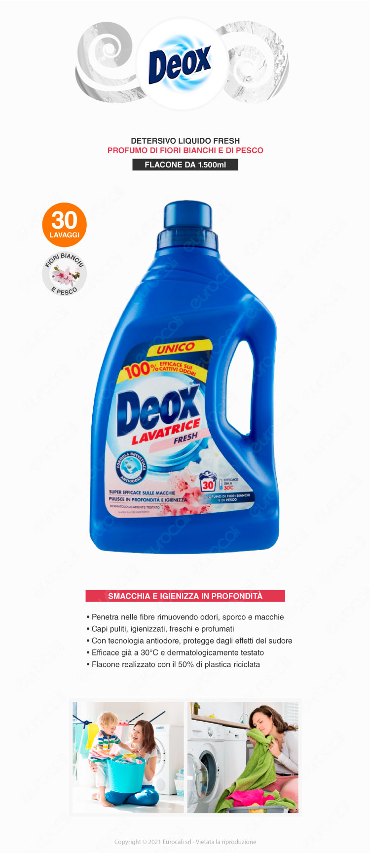 deox detersivo lavatrice fresh